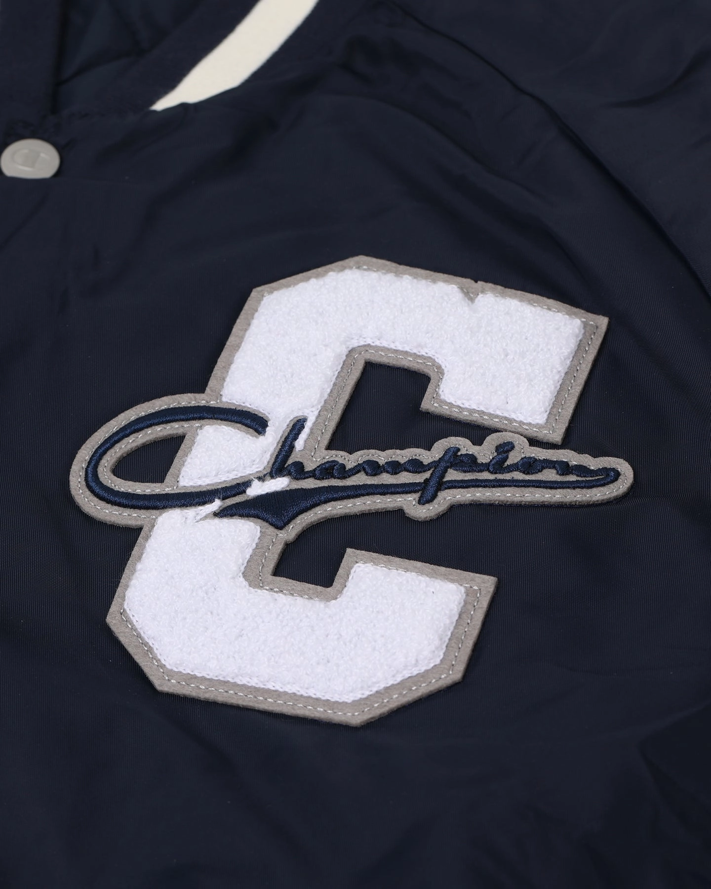 hypoallergenic material All Weather Versatility Champion Collegiate Heritage Letterman Jacket Navy