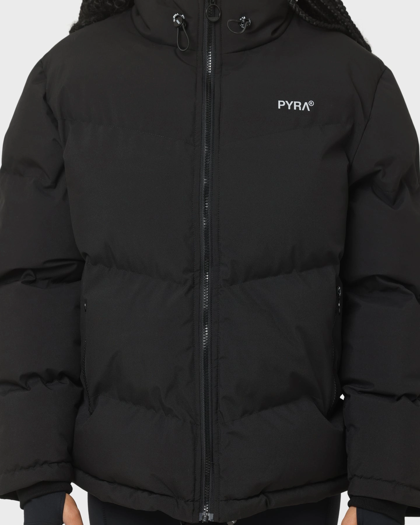 PaddedShoulders PYRA Women's Elements Puffa Jacket Black