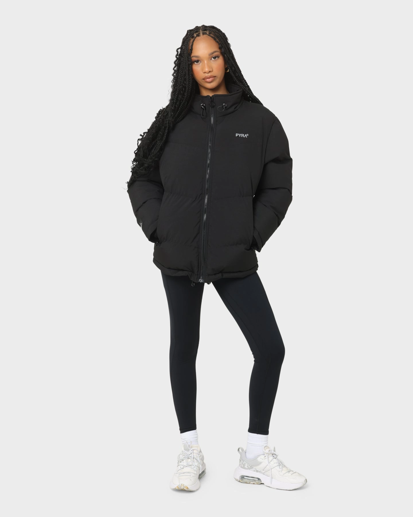 PYRA Women's Elements Puffa Jacket Black Summer