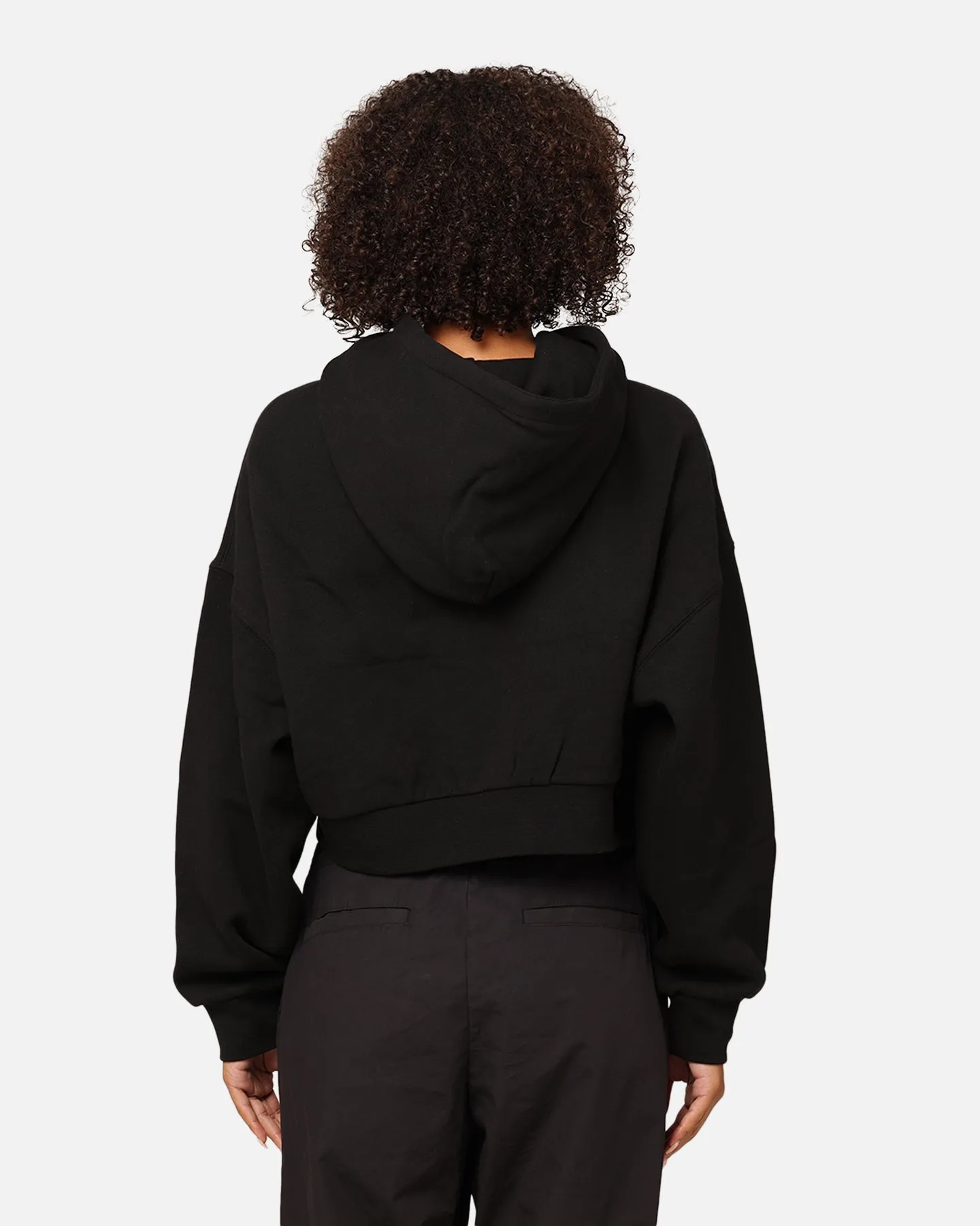 Compassion St??ssy Women's Pair Of Dice Cropped Hoodie Black