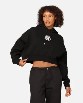 night Sleek Jacket St??ssy Women's Pair Of Dice Cropped Hoodie Black