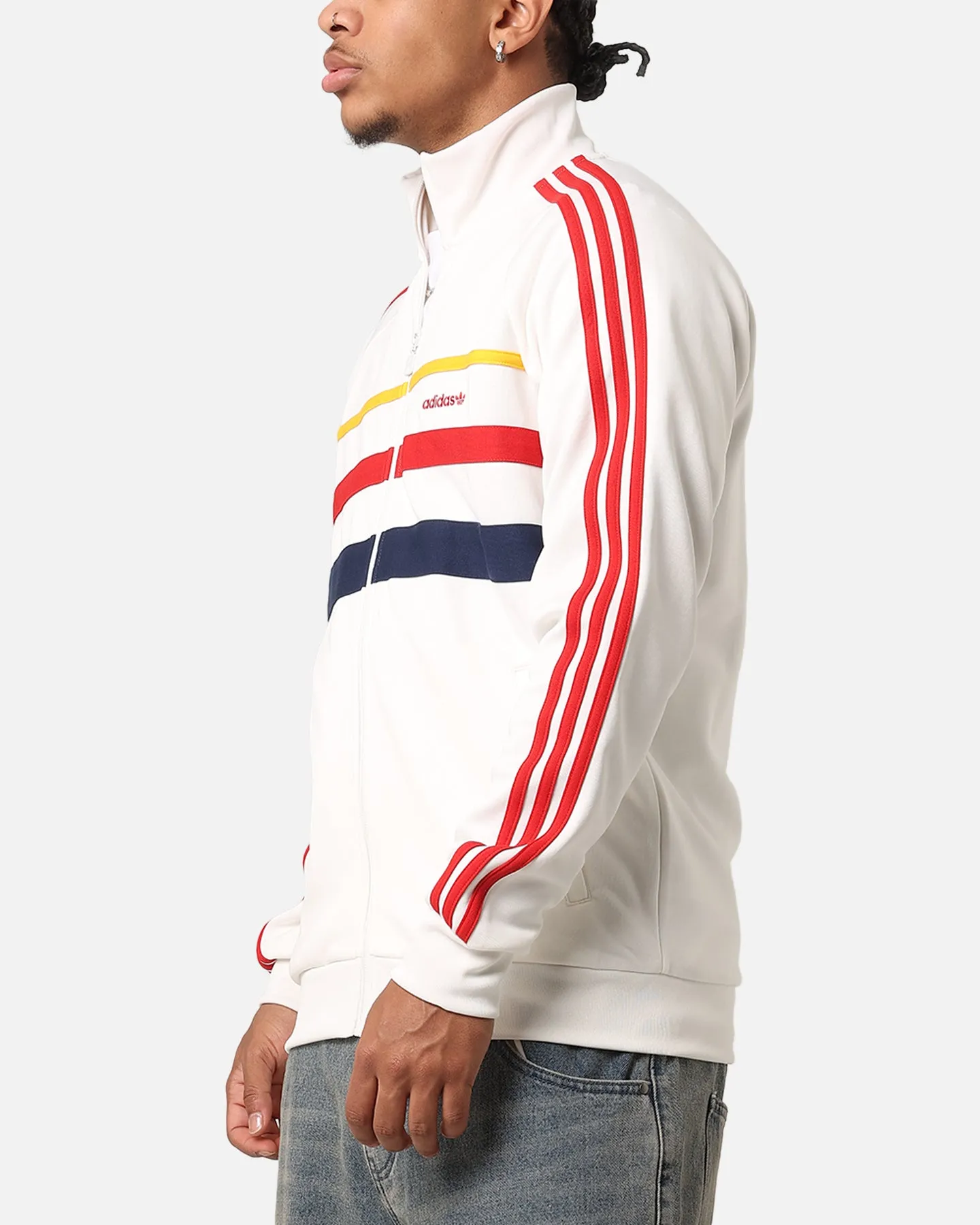 Adidas First Track Jacket Cloud White Leather Eyeliner