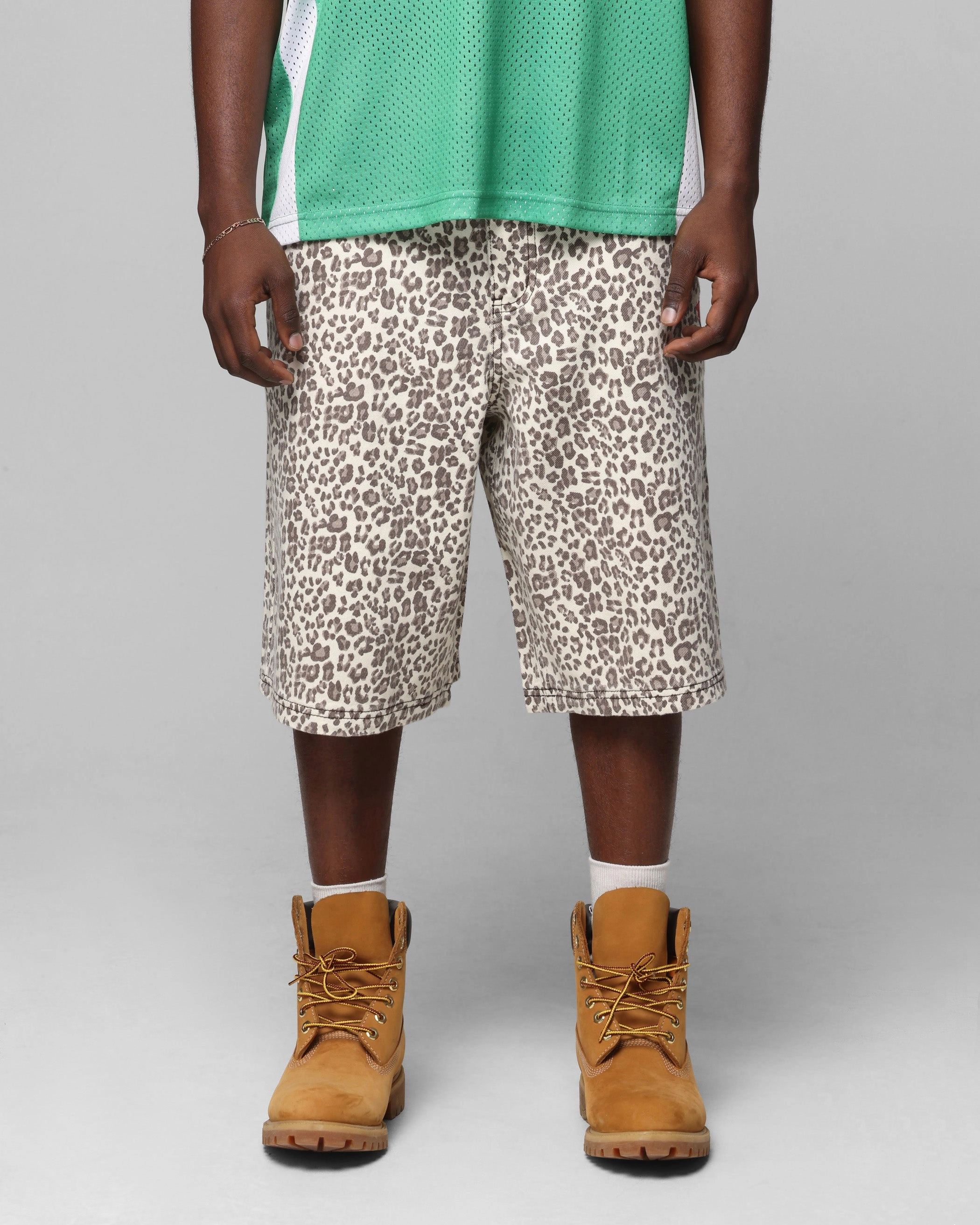 Loiter Collateral Jorts V2 Snow Leopard Versatile Styling hypoallergenic material