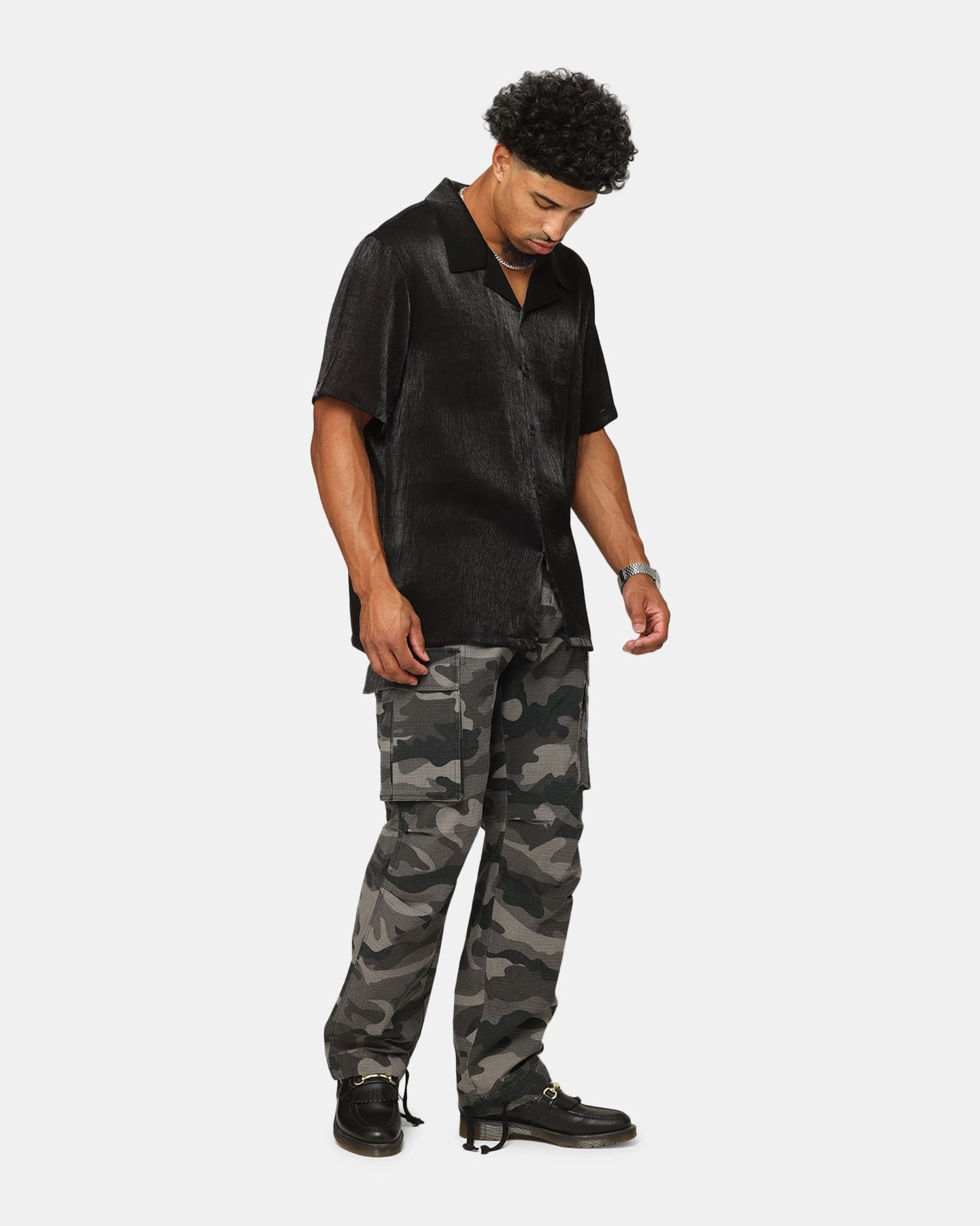 Versatile Layer Double Layered Hem XXIII Torrent Cargo Pant Washed Black Camo
