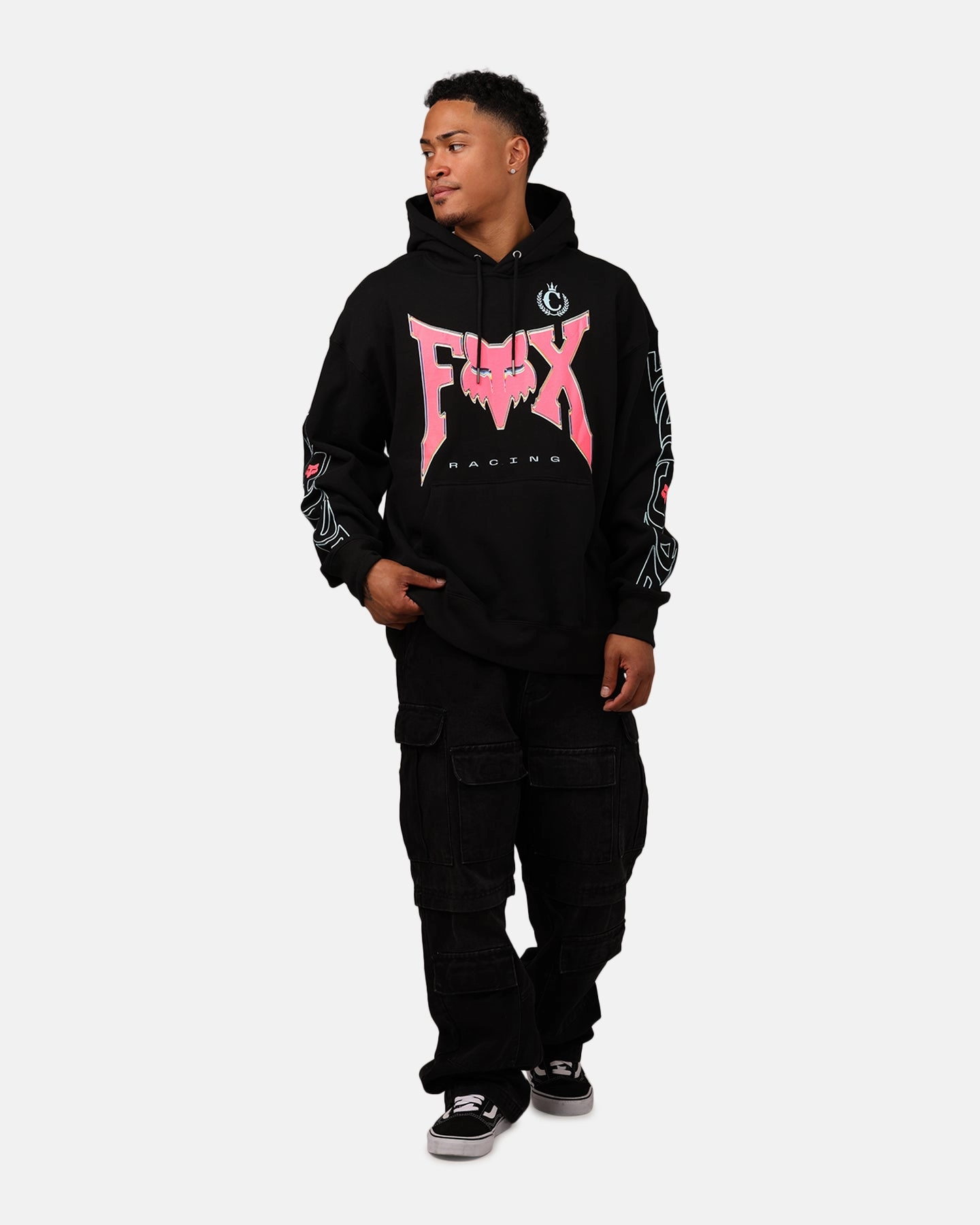 Fox Racing X Culture Kings Hoodie Black Versatile Outerwear