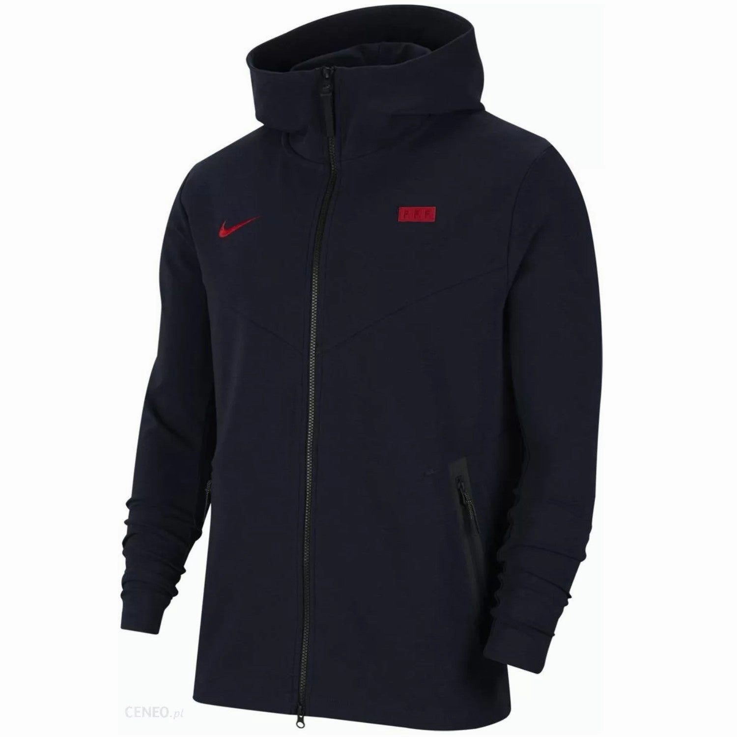 Muscle Support Technology WindResistantBarrier France Tech fleece presentation soccer jacket 2020/22 - Nike