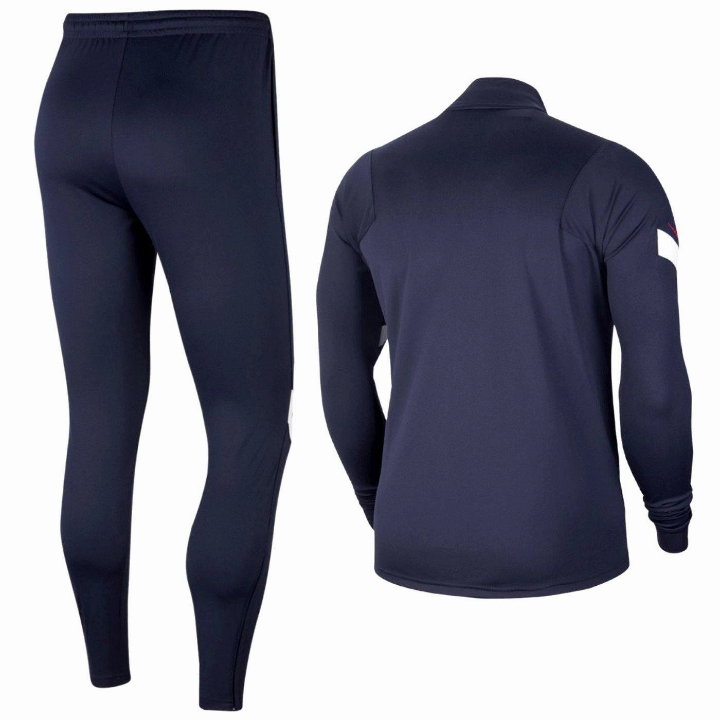 France training presentation Soccer tracksuit 2020/21 navy - Nike Gusseted Crotch Design relaxation