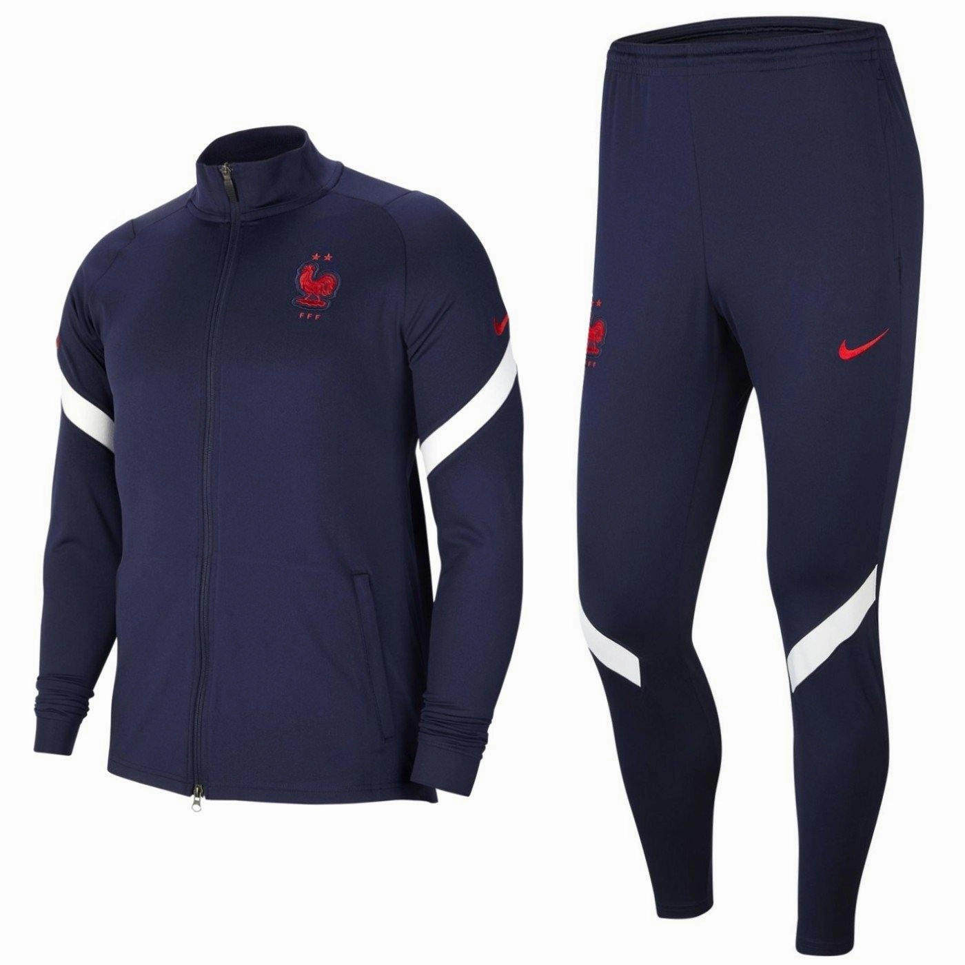 Movement Ready France training presentation Soccer tracksuit 2020/21 navy - Nike