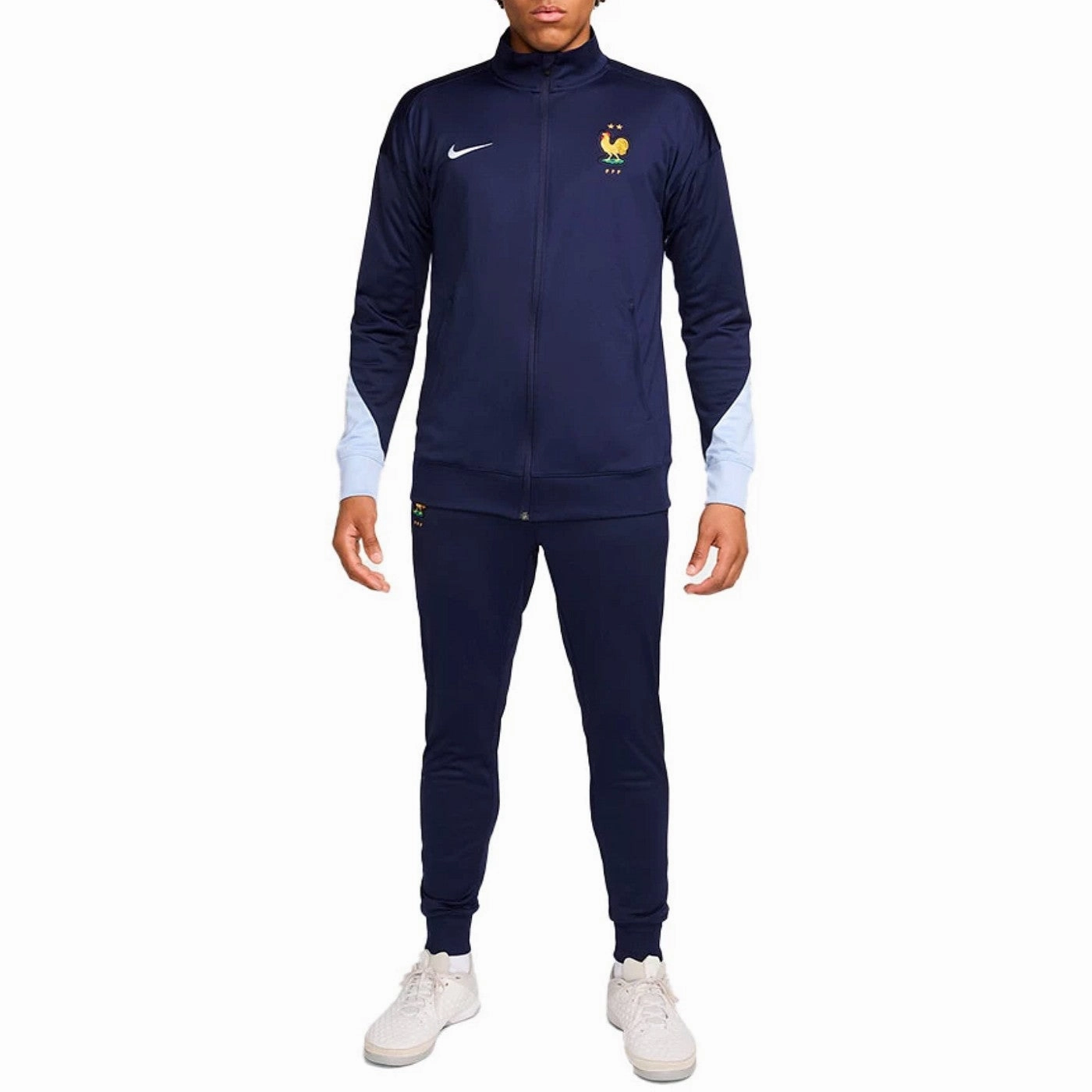 France training presentation Soccer tracksuit 2024/25 navy - Nike Dynamic Performance multicultural