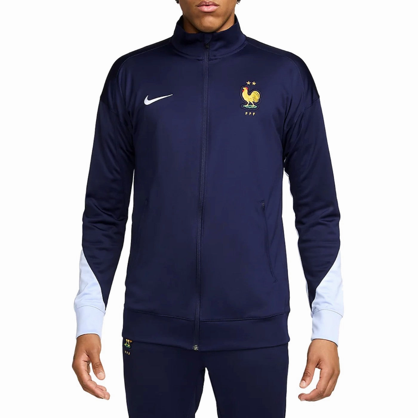 bleach France training presentation Soccer tracksuit 2024/25 navy - Nike
