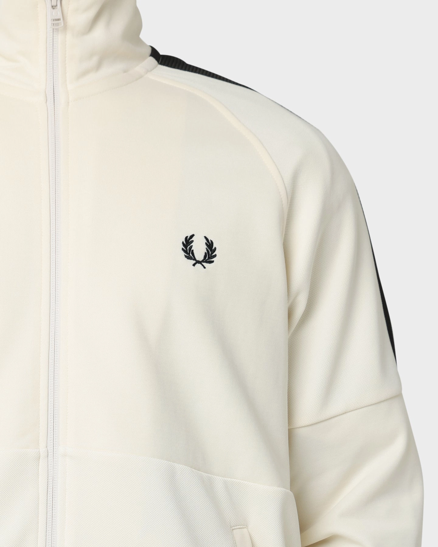 budget-friendly Core Fit Fred Perry Panelled Track Jacket Ecru