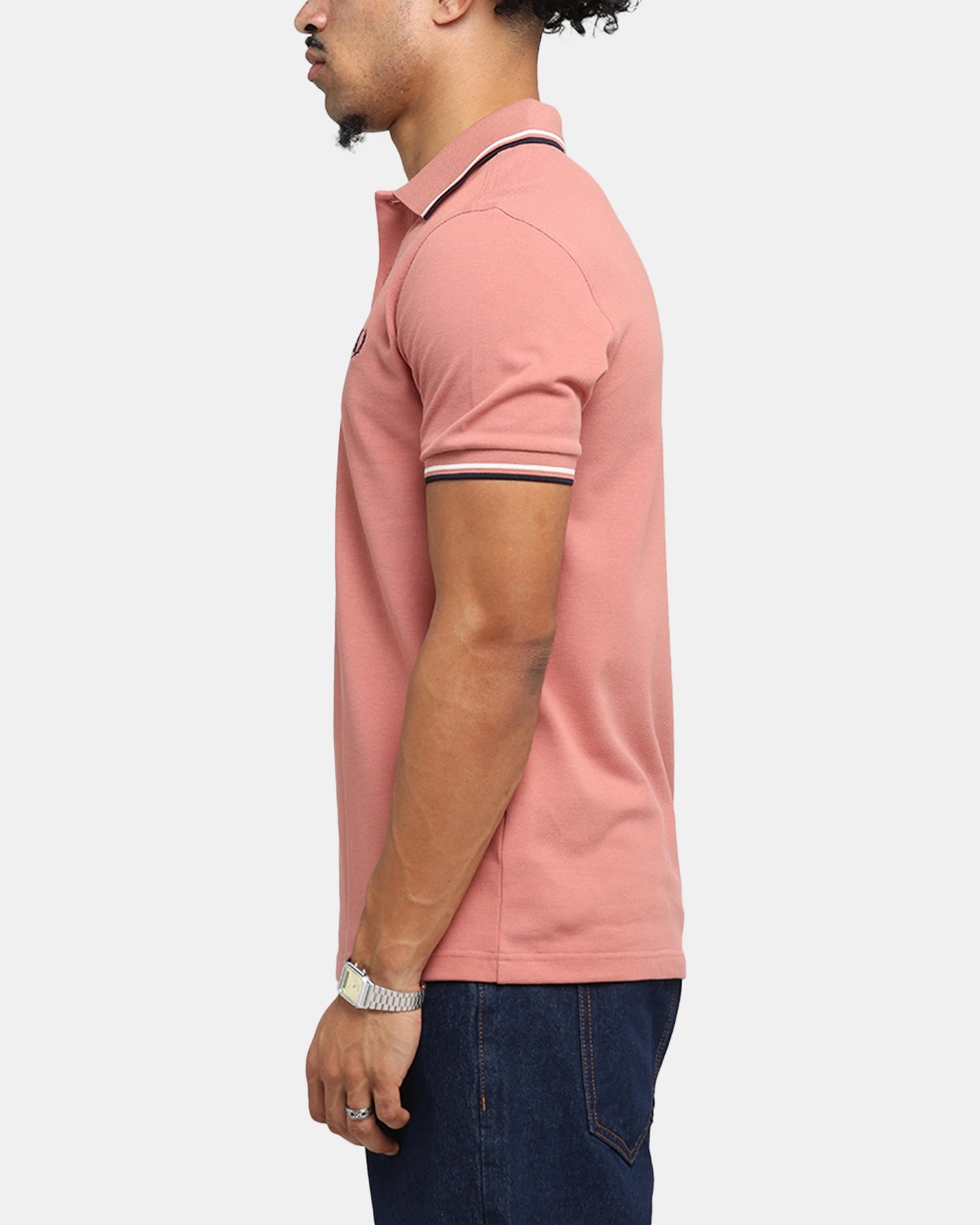 Fred Perry Twin Tipped Polo Shirt Pink Performance Polo