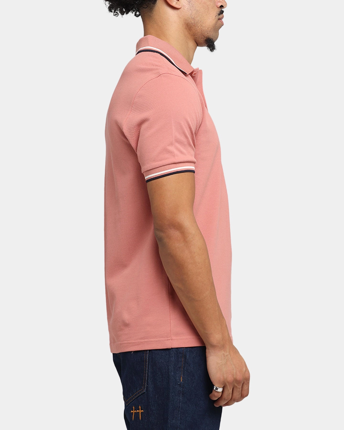 Fred Perry Twin Tipped Polo Shirt Pink Adaptive Torso Contouring Summer Vacation