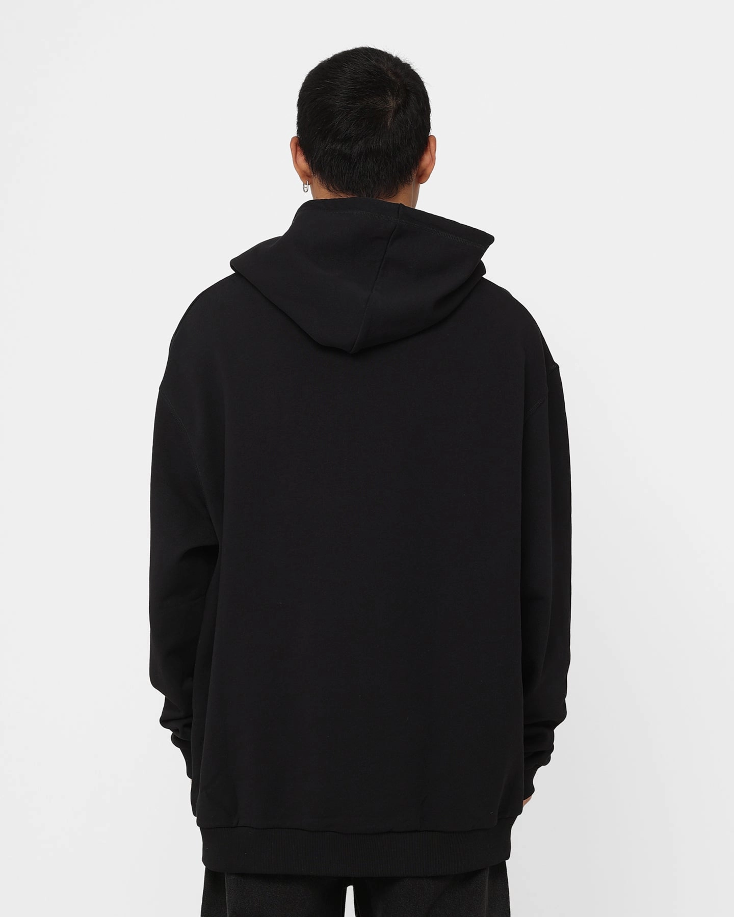 Fred Perry X Raf Simons Patched Overhead Hoodie Black Forget SoftLining