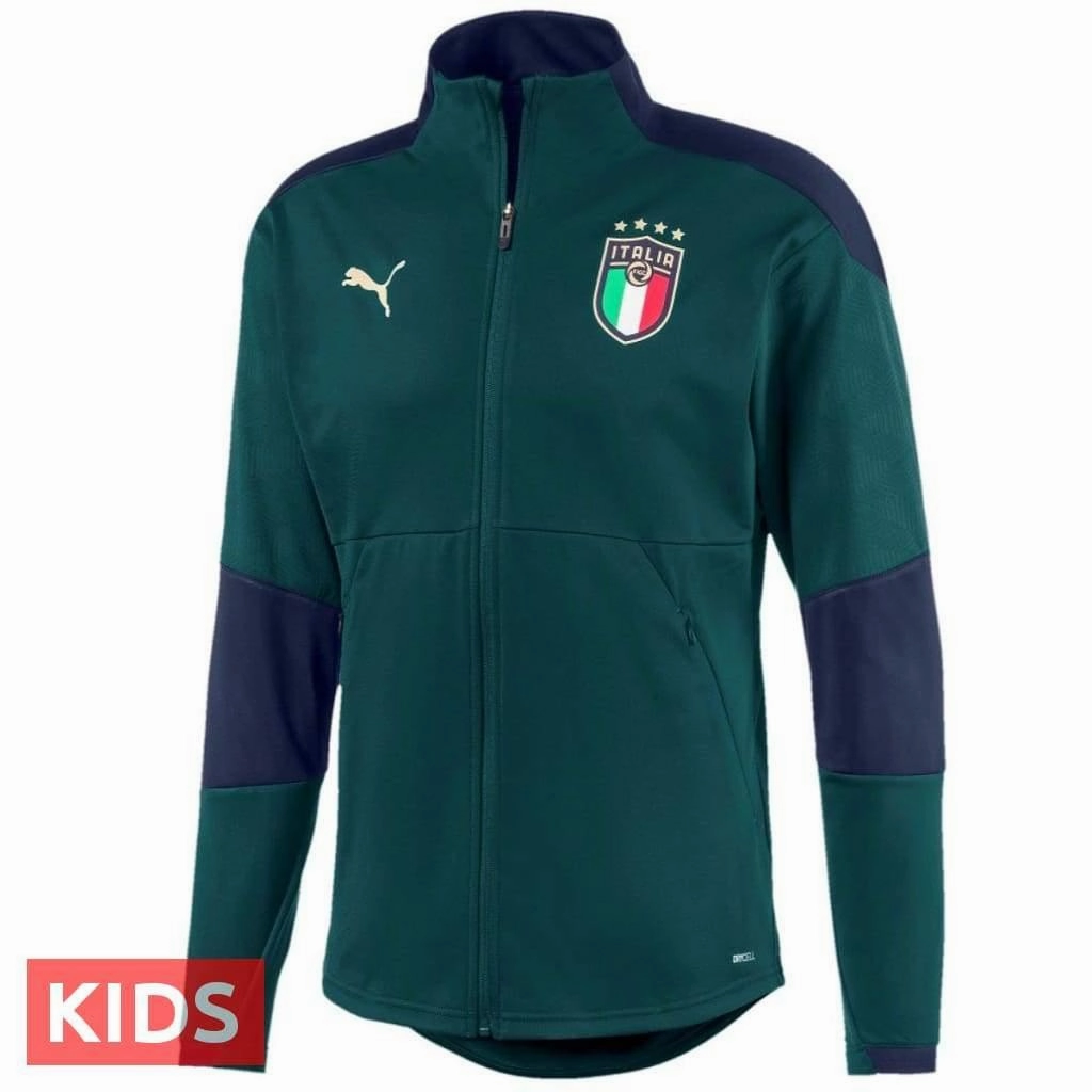 Italy national team green training Soccer tracksuit 2019 - Puma global quick-drying