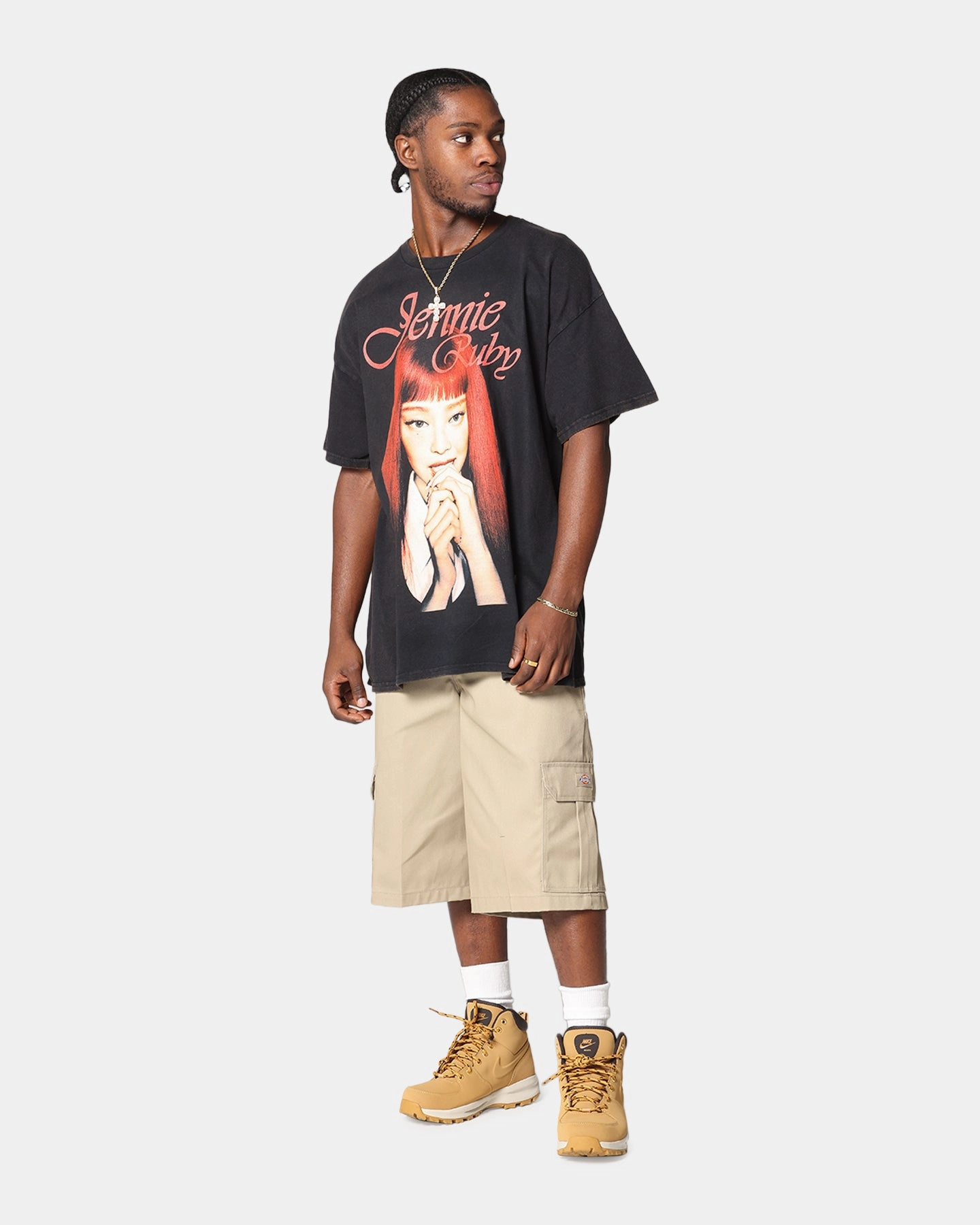 Trendy Apparel Smart Layer Jennie Ruby Nail Bite T-Shirt Black Vintage