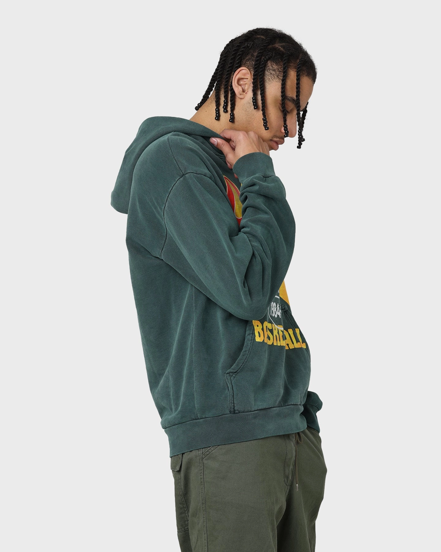 Diet Starts Monday State Champs Hoodie Green Casual Icon Festival Style