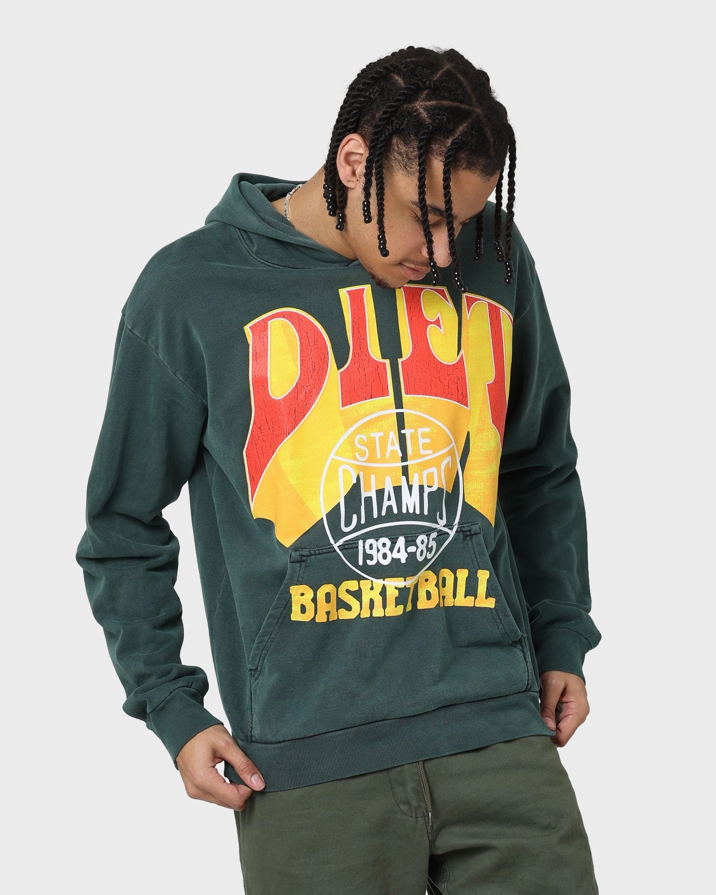 Diet Starts Monday State Champs Hoodie Green autumn clothing