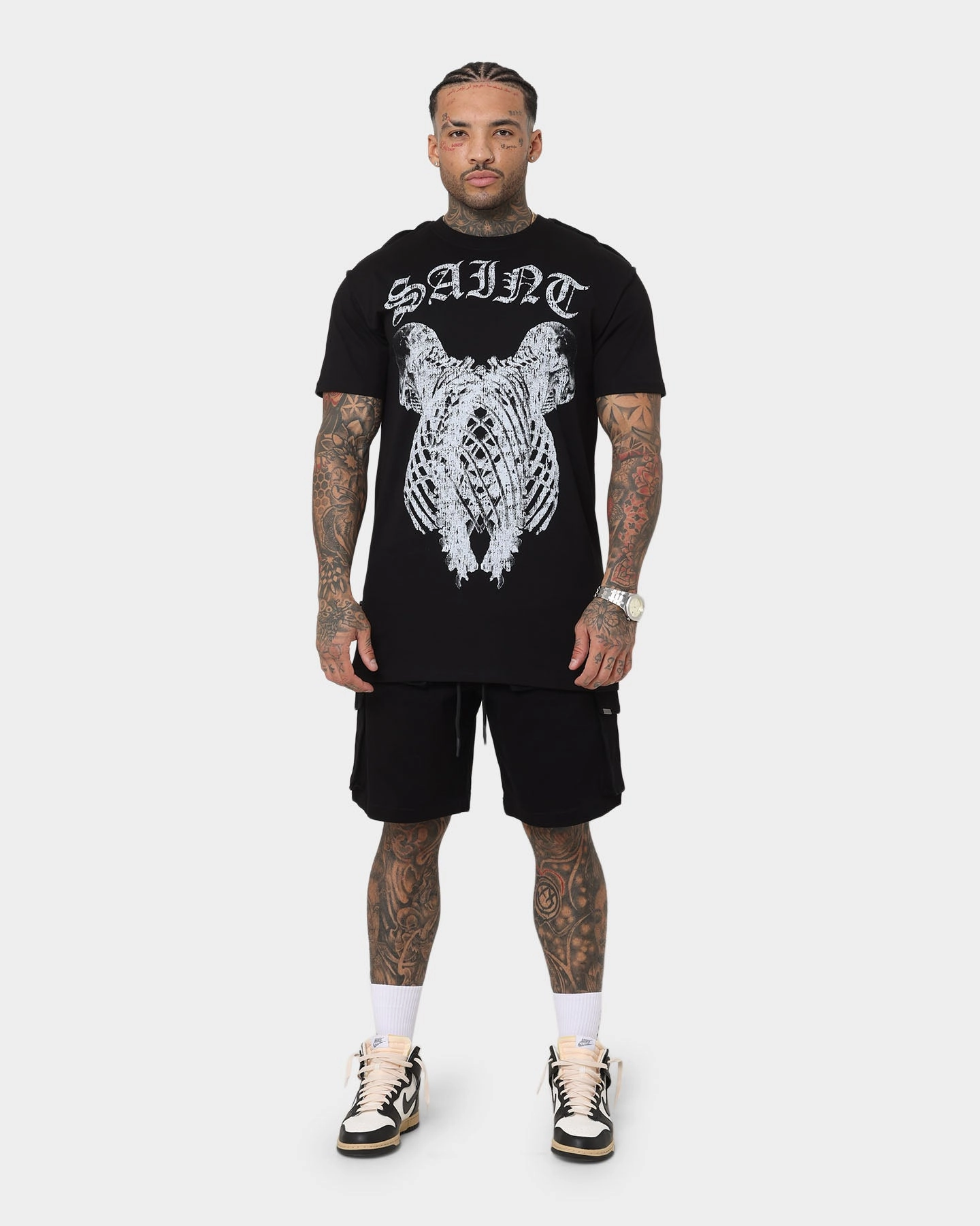 All Occasion vacation look Saint Morta Infantry Cargo Shorts Black