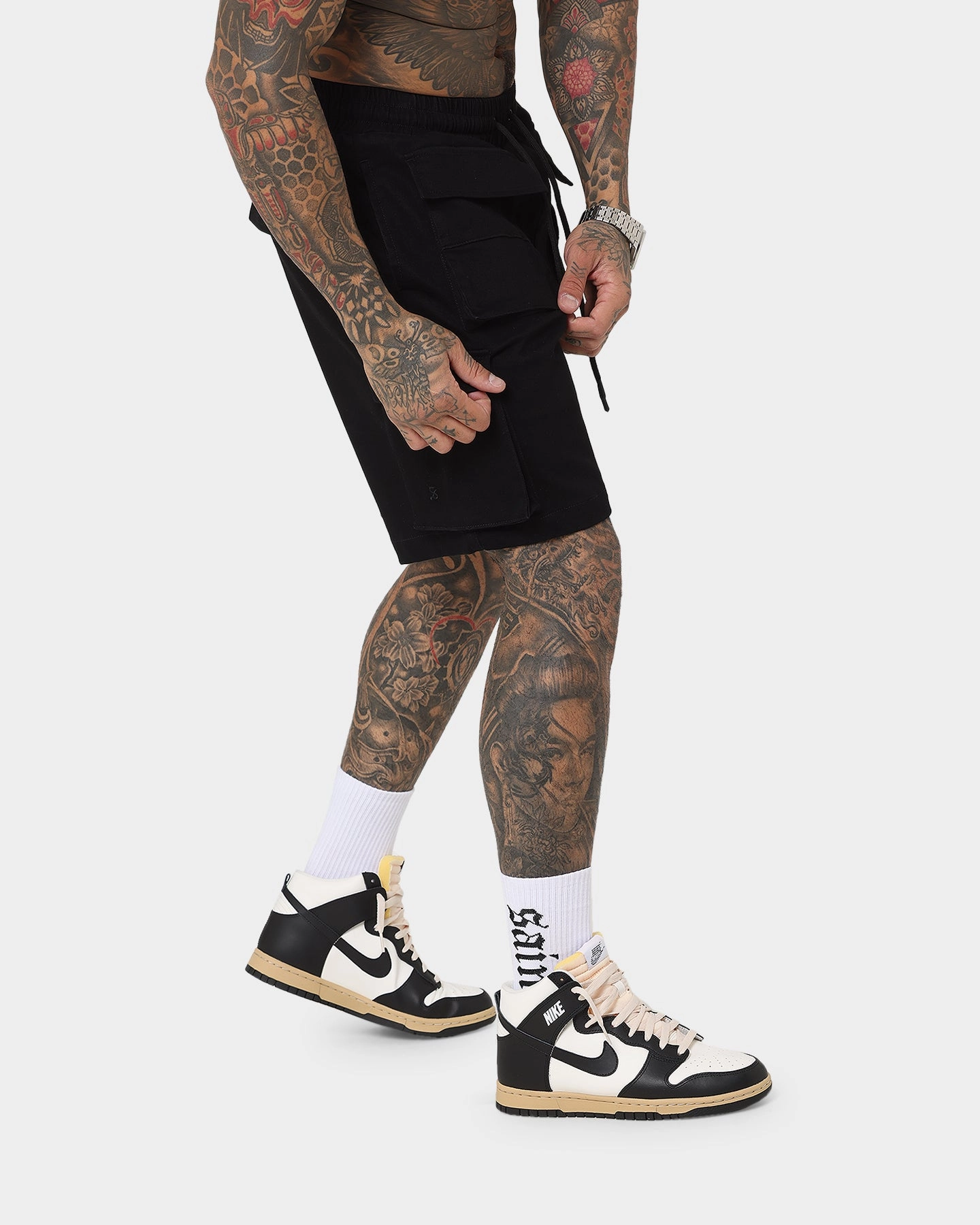 Classic Appeal Flats Saint Morta Infantry Cargo Shorts Black