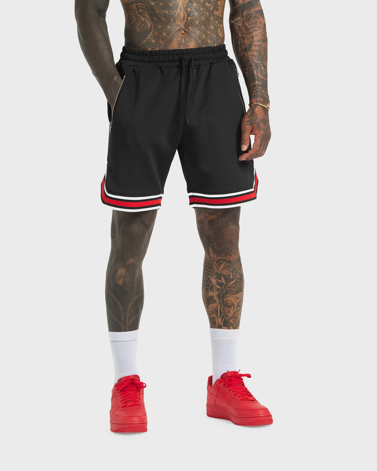 XXIII MVP Basketball Shorts Black Anti Snag Fabric