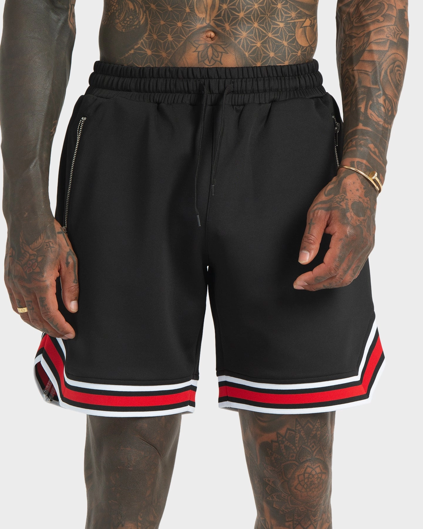 XXIII MVP Basketball Shorts Black Flexible Stretch Waist