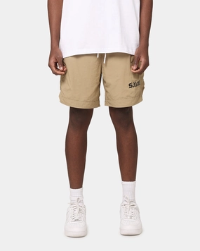 Comfortable Style Saint Morta Gothic Nylon Shorts Tan