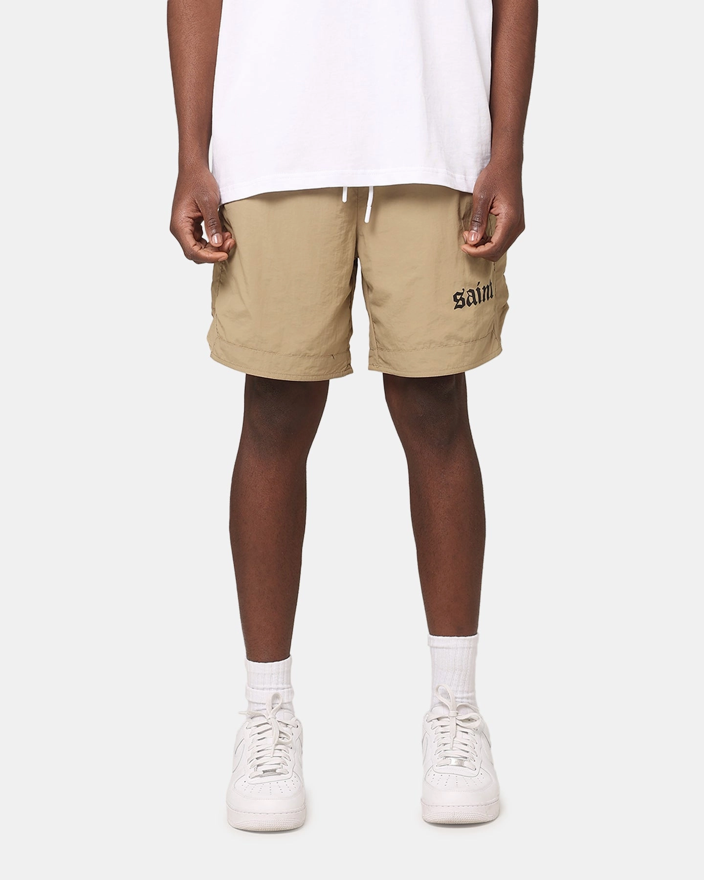 Comfortable Style Saint Morta Gothic Nylon Shorts Tan