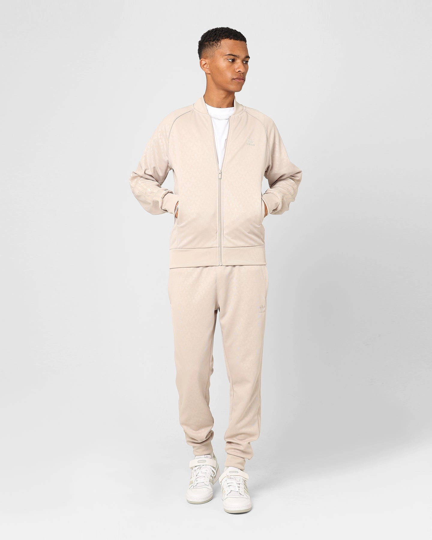 Athletic Fit Adidas Adicolour Monogram Straight Track Suit Jacket Wonbei