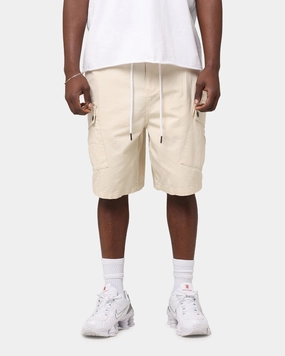 HighBackRise summer breeze Carre Quality Cargo Shorts Stone