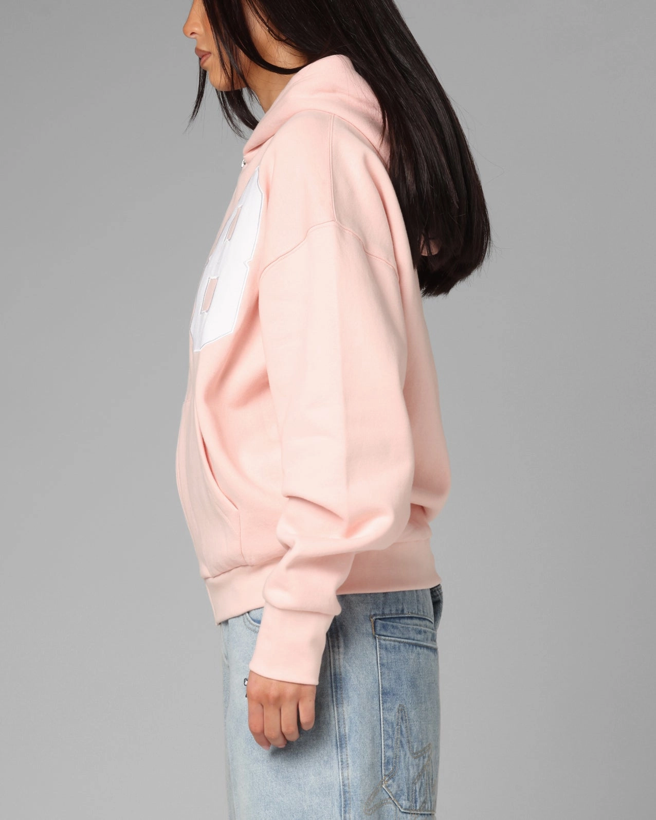 Loiter Cosmos Zip Hoodie Pink Layered