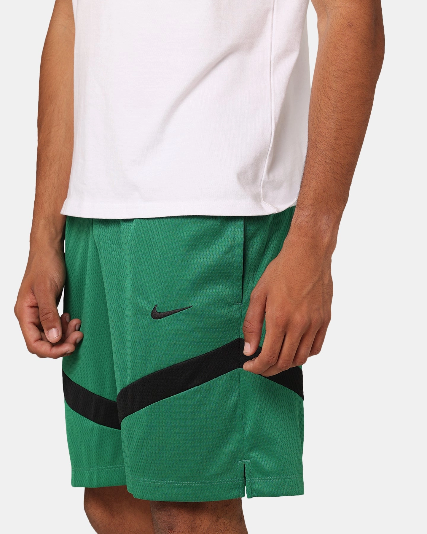 Slip Resistant Inner Lining Nike Boston Celtics Dri-FIT Practice Icon  Shorts Clover/Black
