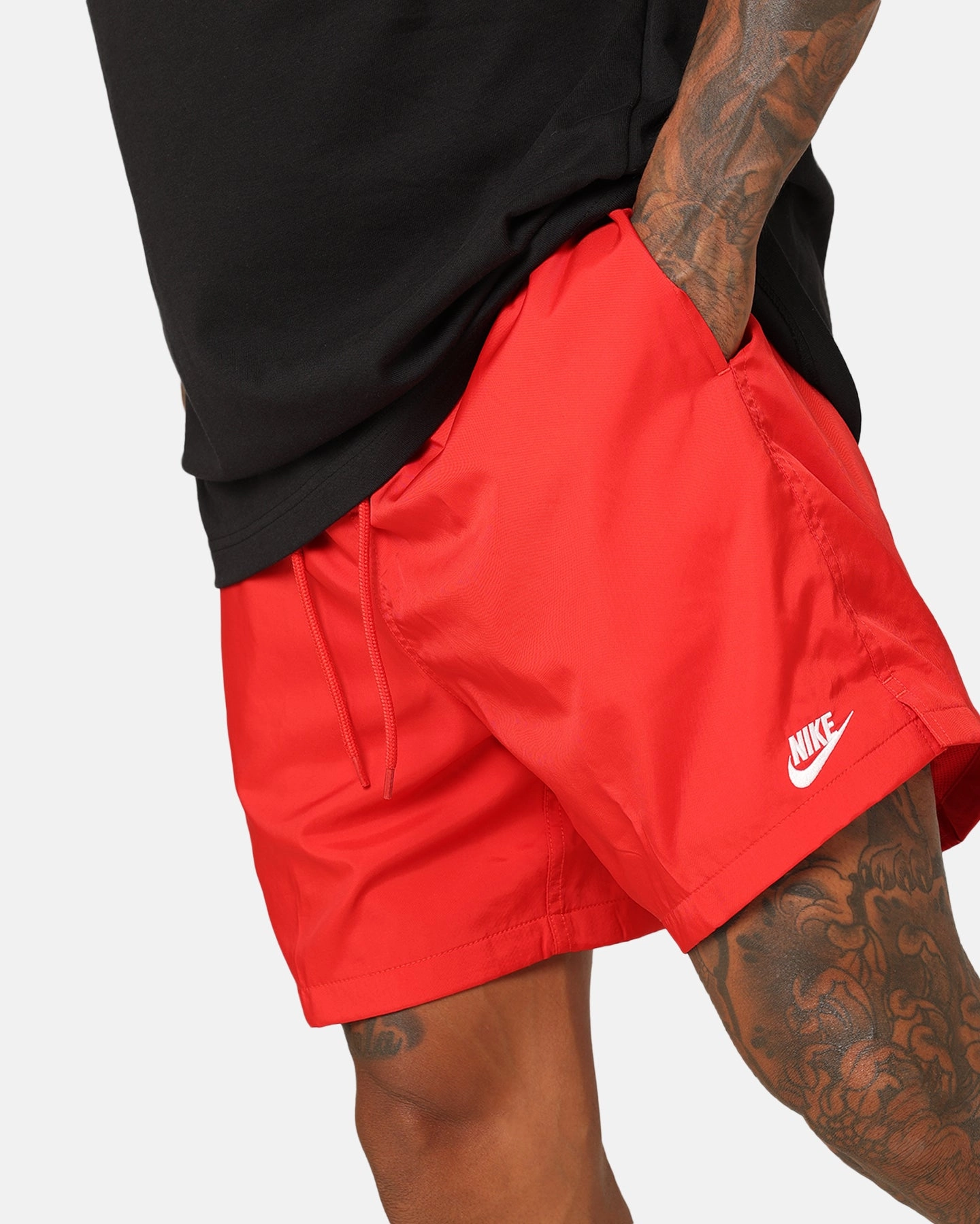 Nike Club Flow Shorts University Red Anti Pilling Fabric date night look