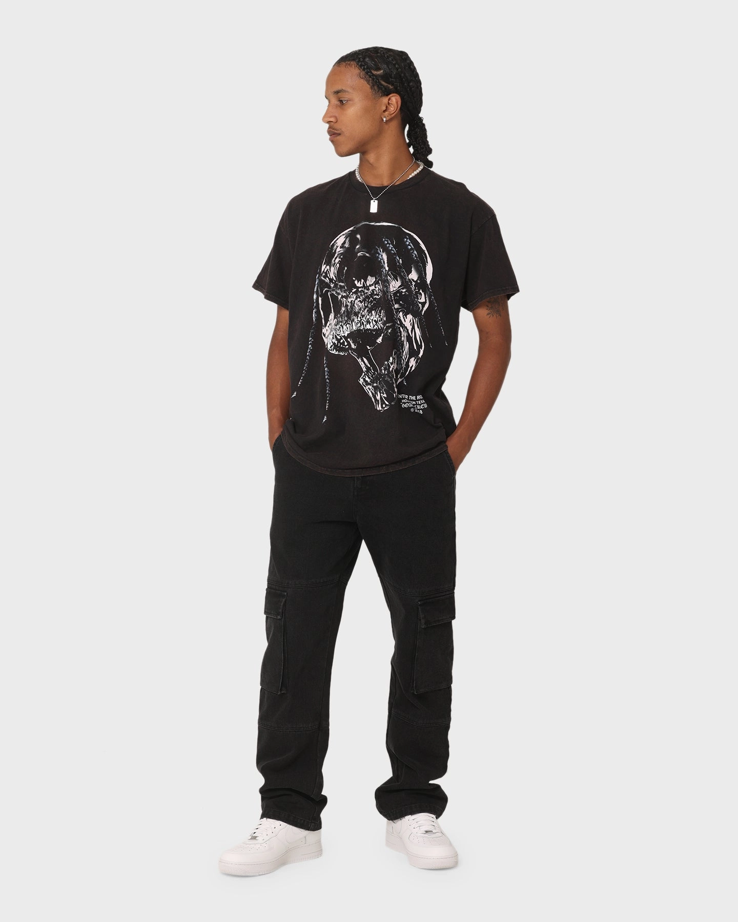 Goat Crew Utopia Vintage T-Shirt Washed Black Indoor Comfort