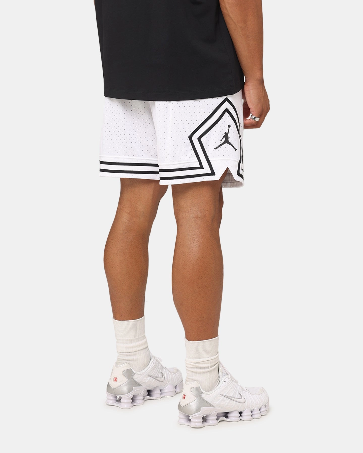 Jordan Dri-FIT Sport Diamond Shorts White/Black/Black media industry