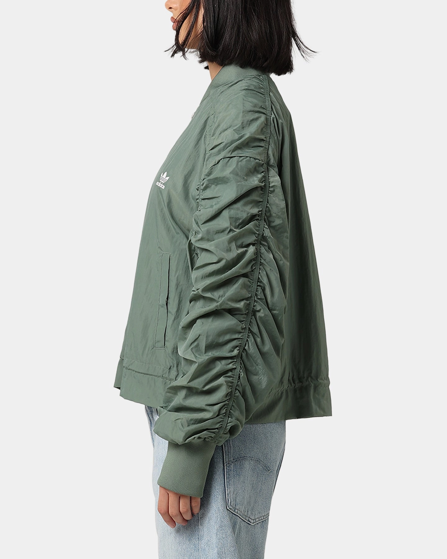 Lightweight Budget - friendly Adidas Women's Light Weight Bomber Jacket Trace Green