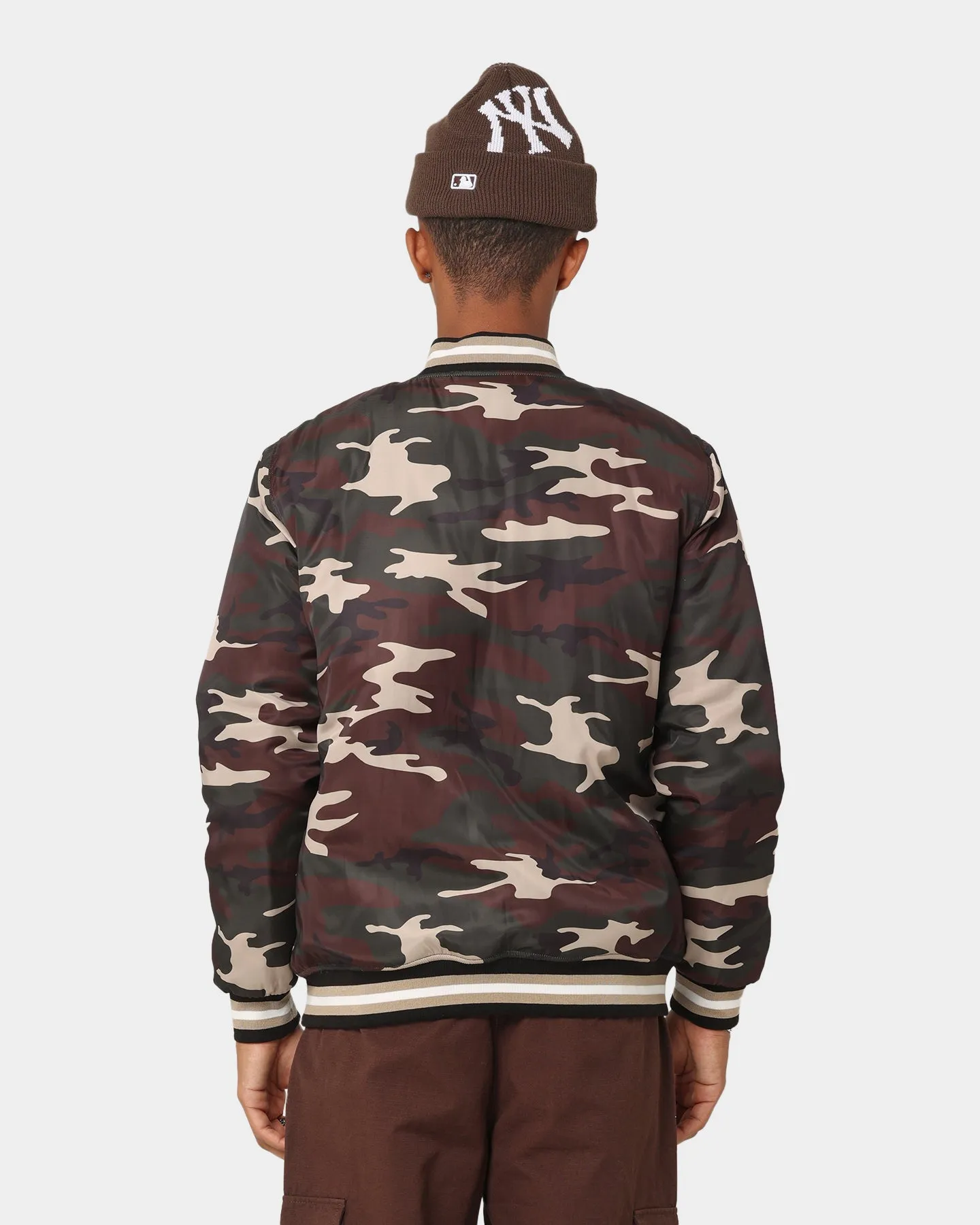Zippered Pocket Design Weather Protection Carr?? PDB Varsity Jacket Camo