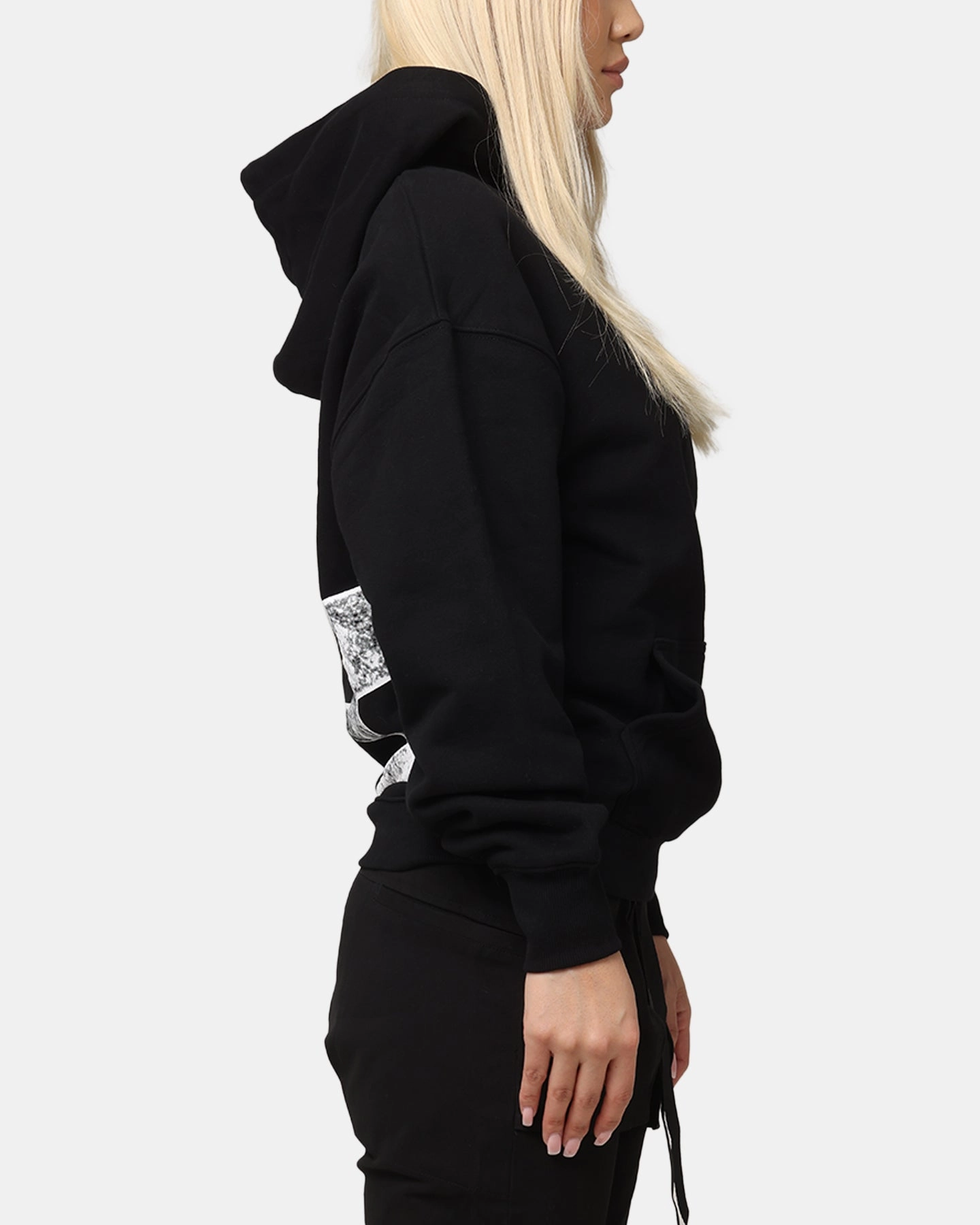 The Anti Order Hyphen Premium Hoodie Black Double Layered Cuffs