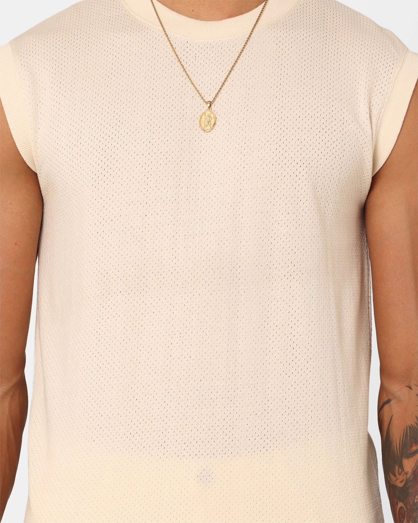 XXIII Nick Muscle Singlet Cream Feminine Appeal Stylish Design