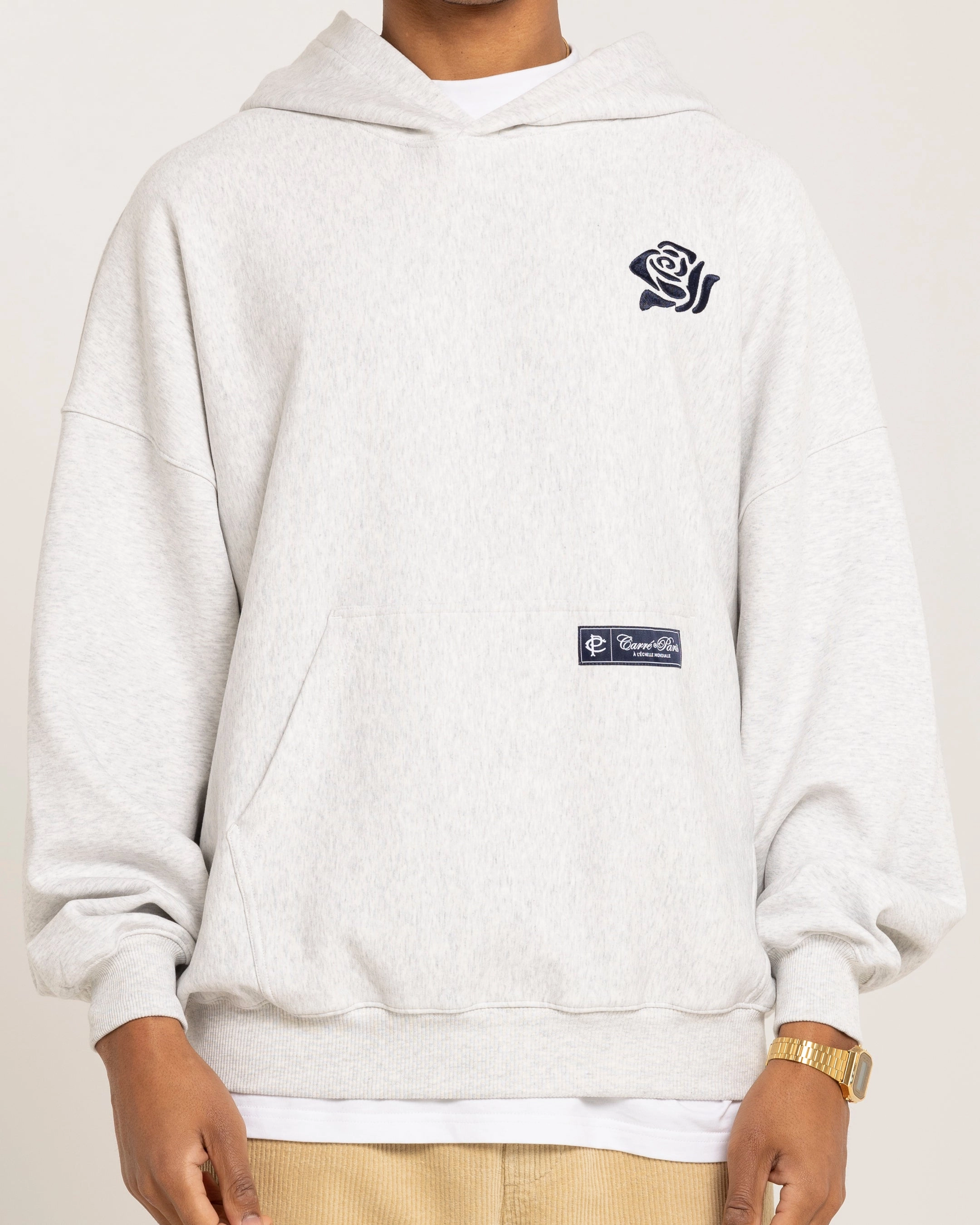 Carre Rose Motion Oversized Hoodie Light Marle Modern Outdoor Gear