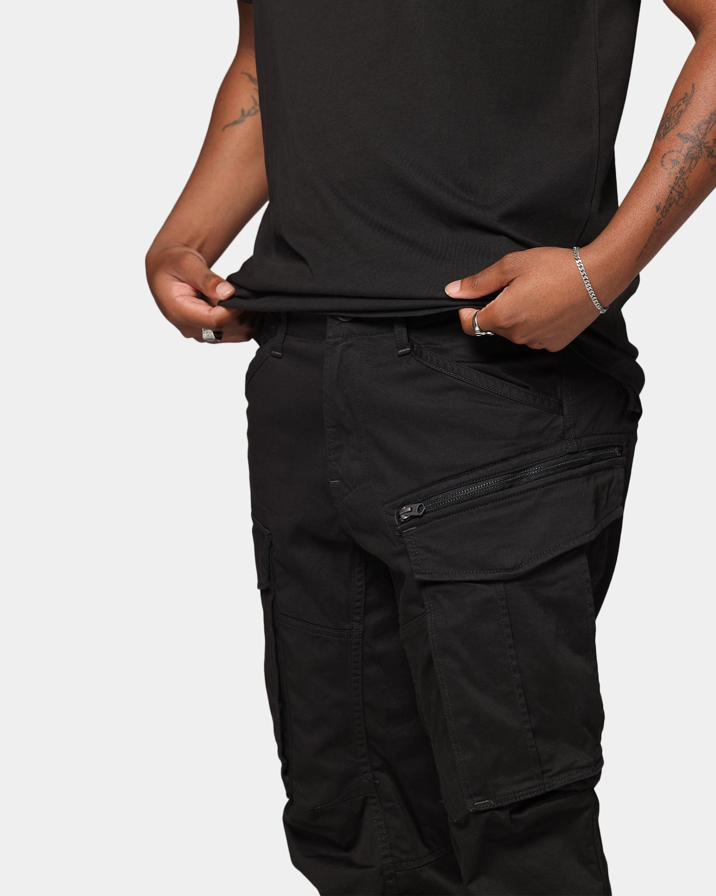 G-Star Rovic Zip 3D Tapered Jeans Black Minimalist Style Chill Outfit Traveler Gear Earthy