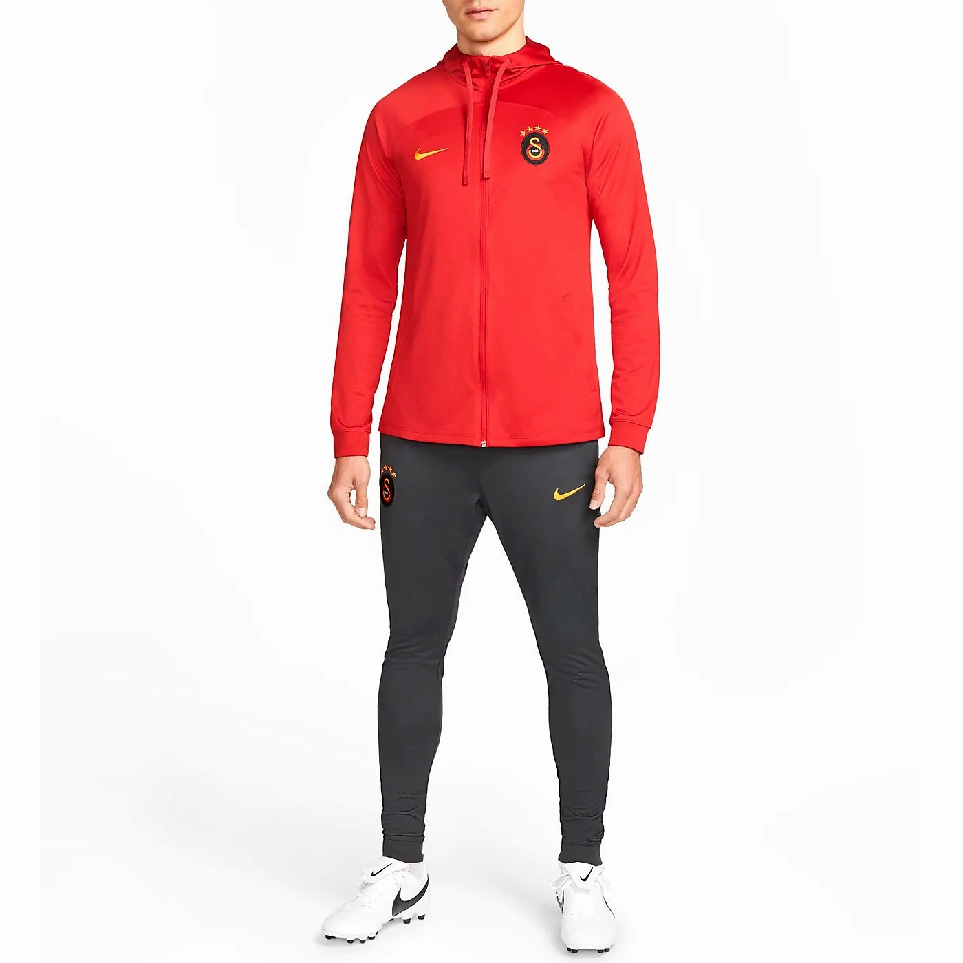 Galatasaray SK hooded training presentation tracksuit 2022/23 - Nike Hooded Design Faux Fur