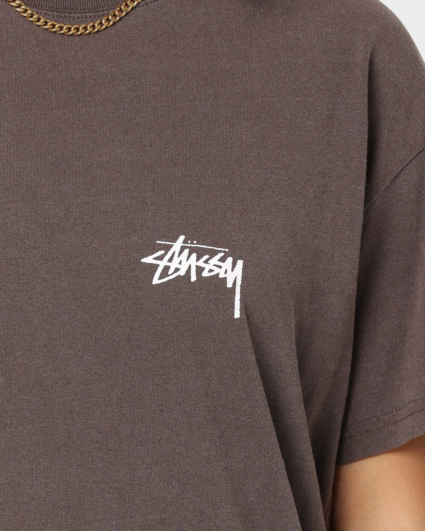 Chilly Day Style Stussy Something's Cooking T-Shirt Brown Pigment