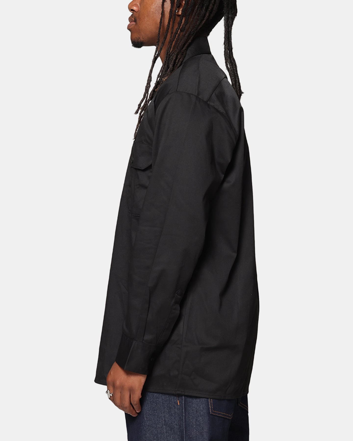 Dickies Long Sleeve Work Shirt Black Wardrobe Staple mix and match