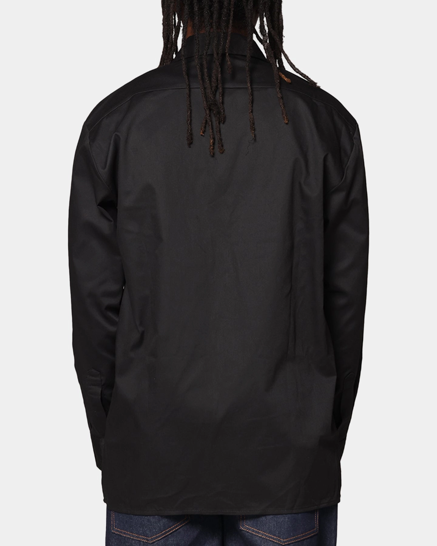 Dickies Long Sleeve Work Shirt Black tailored look