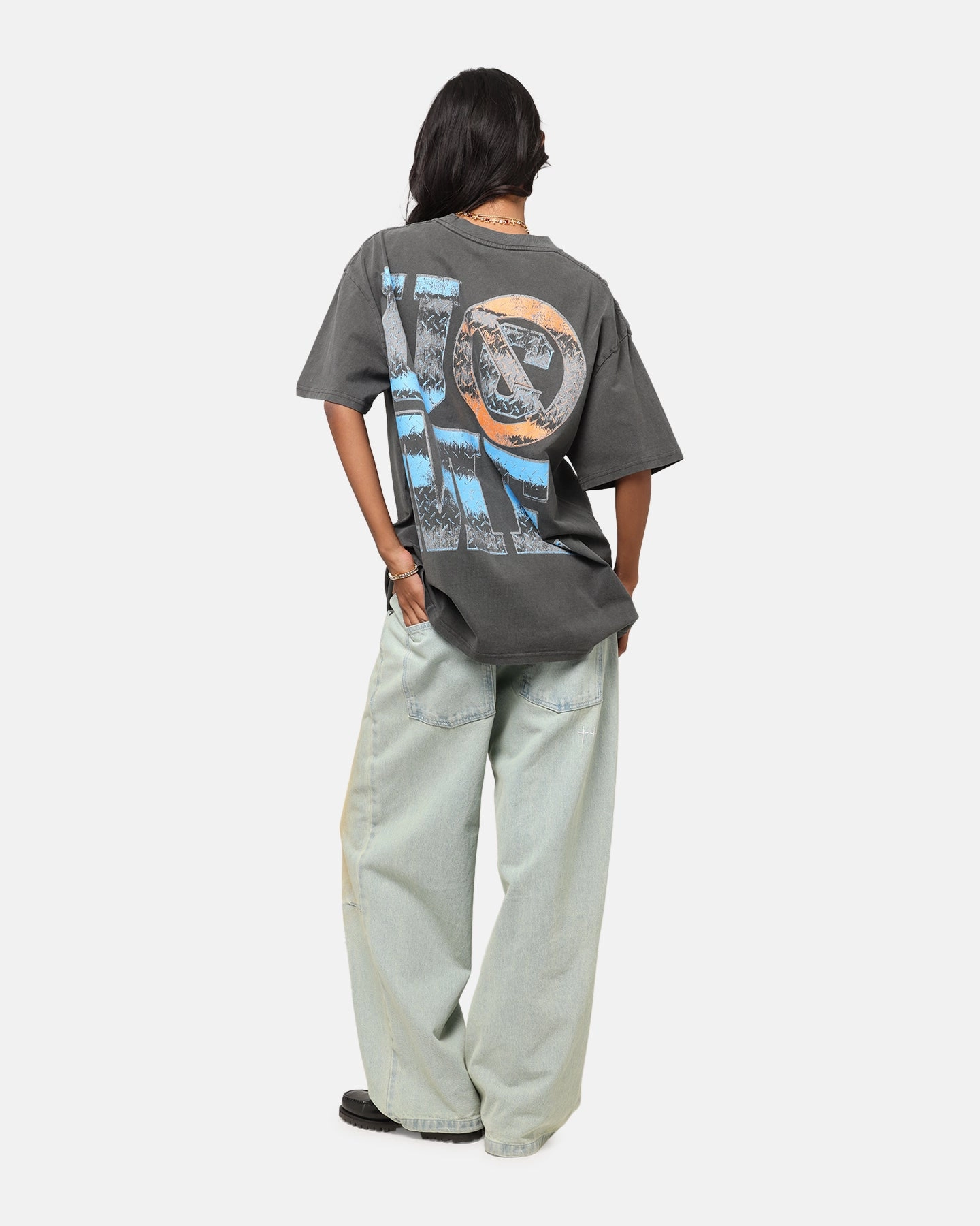 Culture Kings X WWE John Cena Heavyweight T-Shirt Black Wash print design