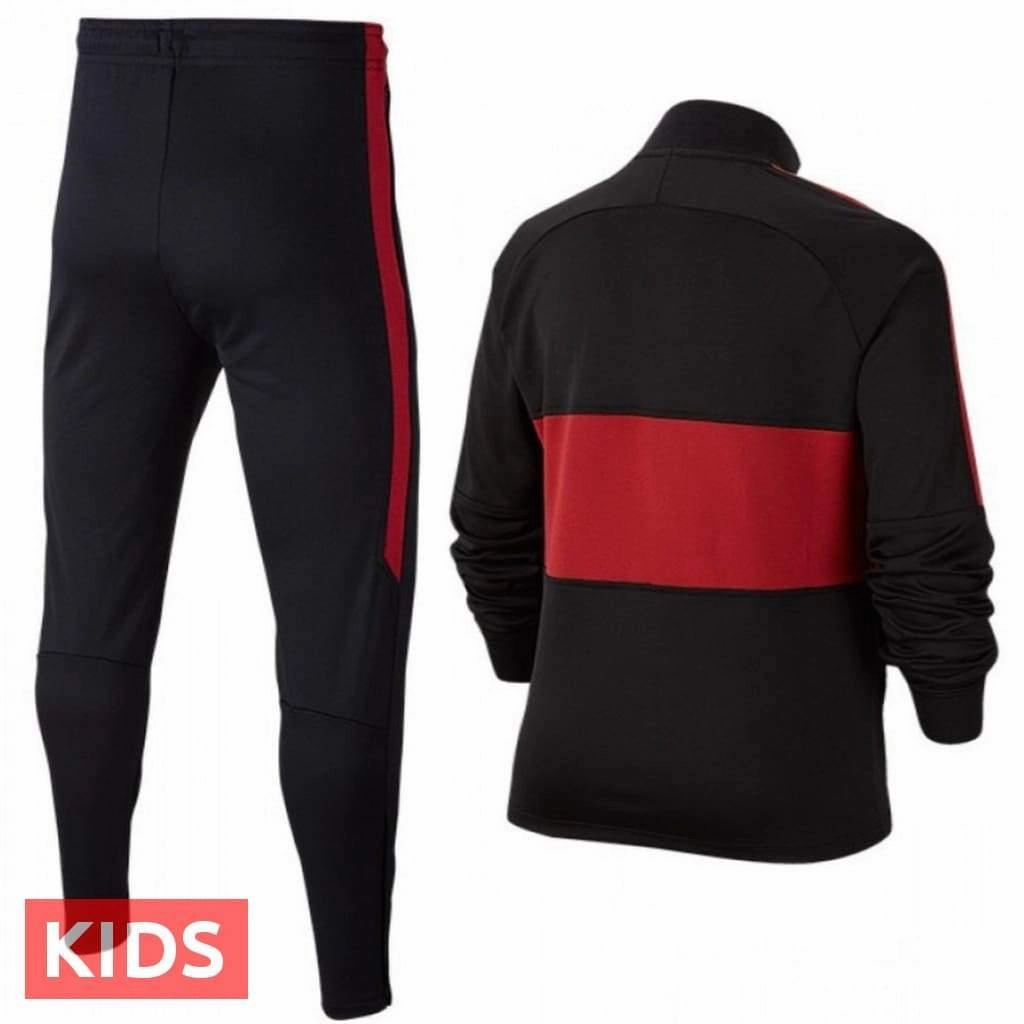 Patterned Round neckline Kids - AS Roma EU training presentation Soccer tracksuit 2019/20 - Nike