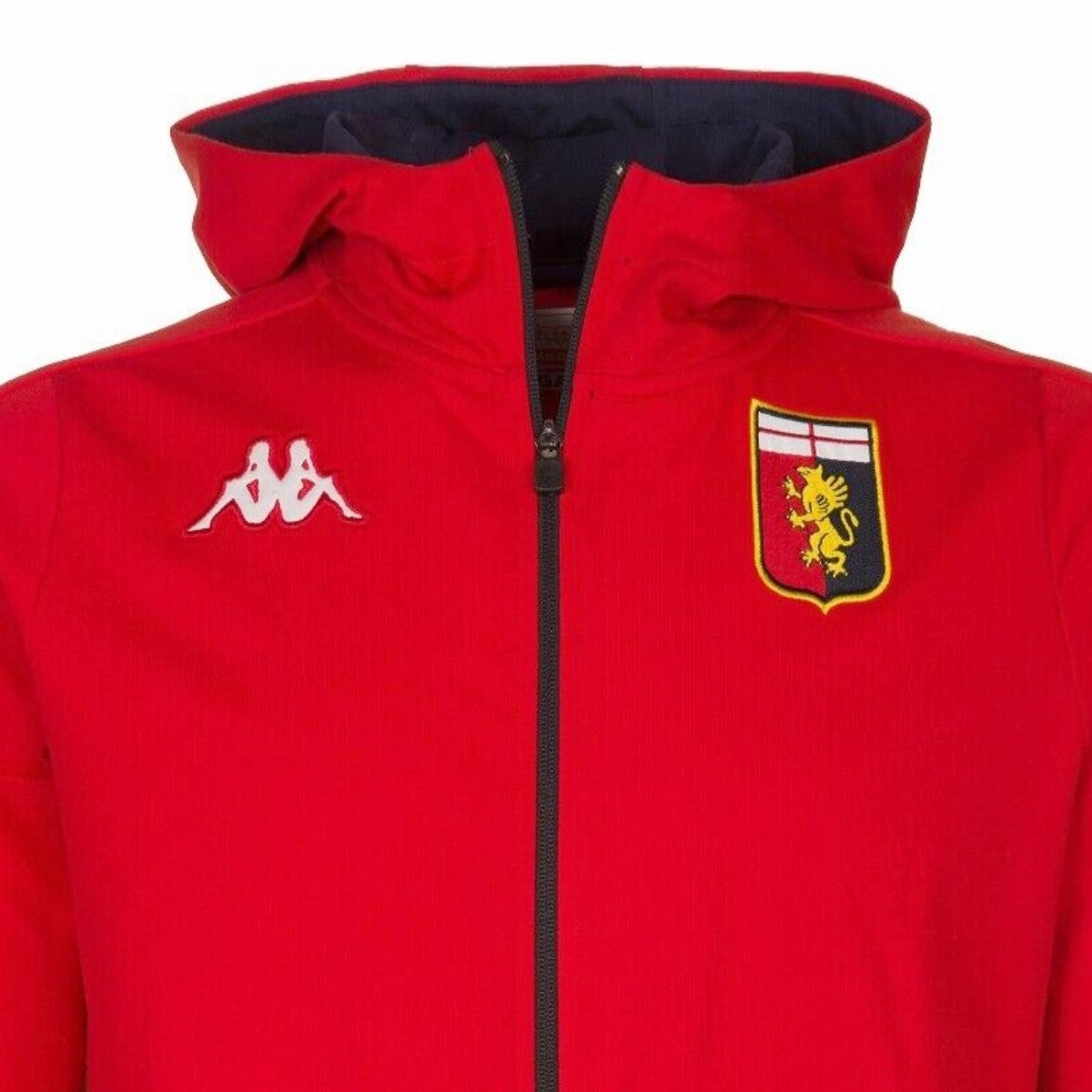 Genoa CFC Soccer training presentation hooded jacket 2021 - Kappa Tear Resistant Reinforcement