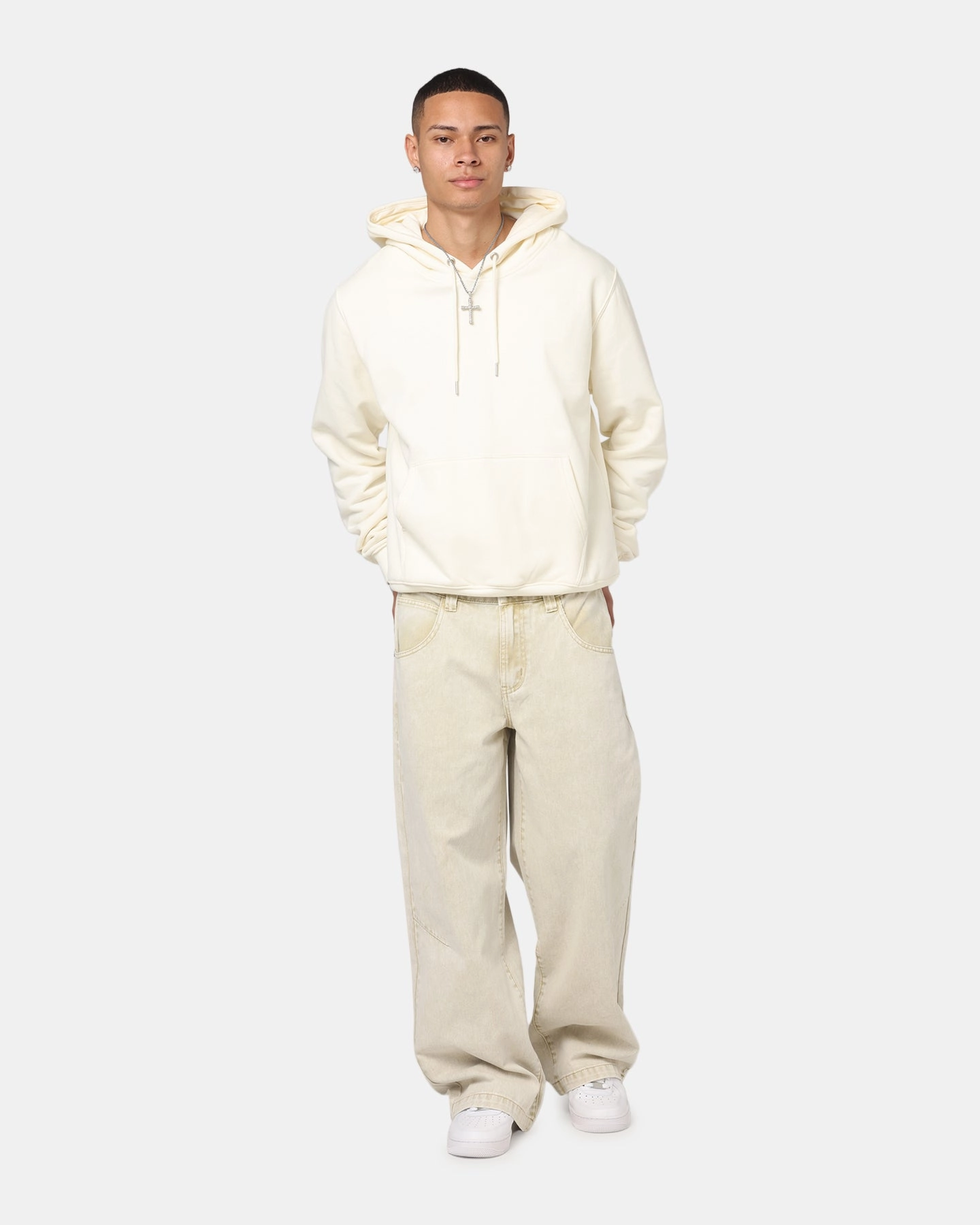 Matching Set Travel Outfit Culture Kings Standard Hoodie Off White