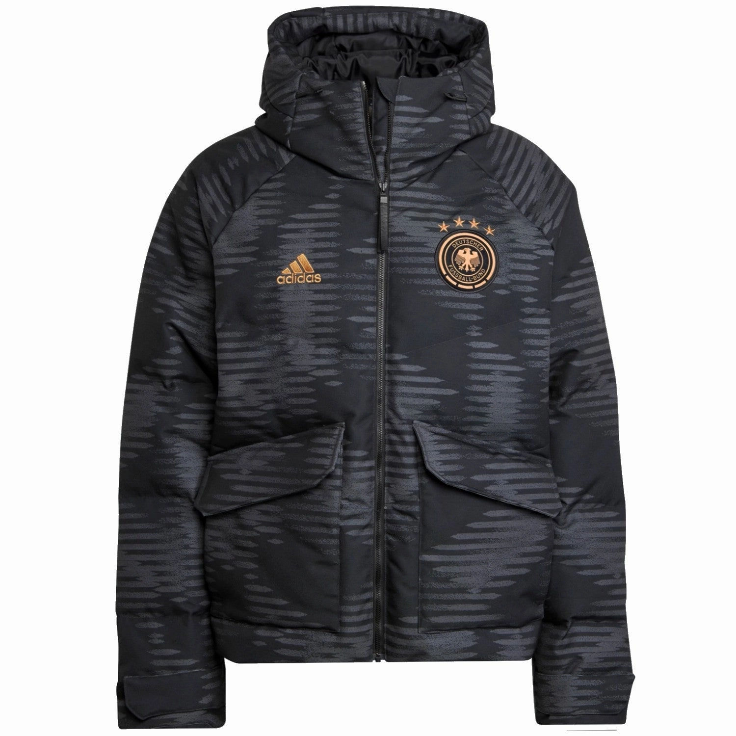 Germany casual padded bomber jacket 2022/23 - Adidas Reinforced Stress Points